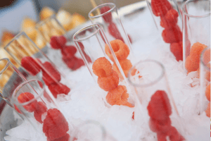 Test tube raspberries
